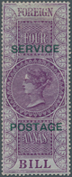 08749 Indien - Dienstmarken: 1866, Official Government Imitation Of A COMPLETE EXAMPLE Of 4a Purple With ' - Timbres De Service