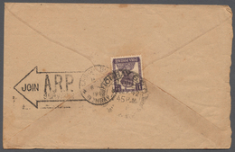 08787 Indien - Besonderheiten: A.R.P. 1942: Four Franked Covers/uprated PS's With The Special ''JOIN A.R.P - Autres & Non Classés