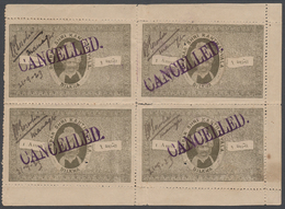 08796 Indien - Feudalstaaten: BILKHA 1923, 'Darbar Shri Kanthadvala' 1a Fiscal Stamp Ovpt CANCELLED In Vio - Autres & Non Classés