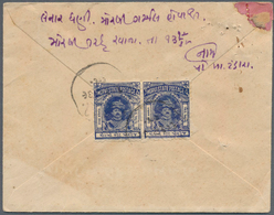 08816 Indien - Feudalstaaten: MORVI 1931-32: Two Registered Inland Covers (plus Contents) Both Franked By - Sonstige & Ohne Zuordnung