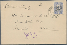 08926 Iran: 1921, 12 Ch. On Cover Showing Provisional Surcharge "21/FEV/21", Tied By TEHERAN Cds. Used Loc - Iran