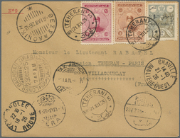 08928 Iran: 1926, Interesting Letter With Address "Missieur Le Liutant Rabatel - Mission Teheran-Paris" Se - Iran