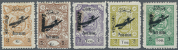 08931 Iran: 1928: Complete Air Mail Set With SPECIMEN Overprint, Mint With Hinge Remnant, Signed By Mr. Me - Iran