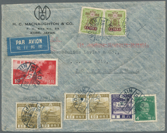 09000 Japan: 1939, Two Foreign Air Mail Covers: 4.22 Y. Frank "KOBE 15.12.39" To Johannesburg/South Africa - Altri & Non Classificati