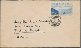 09003 Japan: 1941, Tsugitaka-Taroko NP 20 S. Tied ''TOKYO 3.4.41`` To Small Cover (crease Not Affecting Stam - Sonstige & Ohne Zuordnung