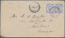 09006 Japanische Post In China: 1883, UPU Koban 5 S. (2, One RC) Tied Clear Violet "TIENTSIN I.J.P.O. 9 FE - 1943-45 Shanghai & Nanjing