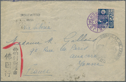 09023 Japanische Post In Korea: 1924/38, Seoul Foreign Mail Types On Three Covers: "KEIJO CHOSEN" 1924 In - Franchise Militaire