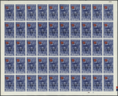09143 Jemen - Königreich: 1965, Winston Churchill Commemoration, Black Overprint On 4b. Violet-blue/red Pe - Yémen