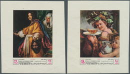 09152 Jemen - Königreich: 1968, UNESCO Campaign To Save Florentine Works Of Art Complete Set Of Paintings - Jemen