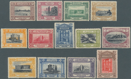 09175 Jordanien: 1933 'Attractions' Set Of 13 Up To 500m., Mint Lightly Hinged, Very Lightly Toned But Sti - Jordanie