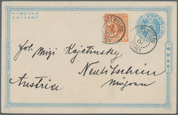 09219 Korea: 1900, Stationery Card 1 Ch. Uprated Ewha 3 Ch. Canc. "CHEMULPO 4 MAI 01" To Hungary. - Corée (...-1945)