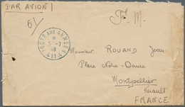 09331 Laos: 1946. Stampless Air Mail Envelope (faluts/tears) Written From 'BPM 405A' French Troops In Paks - Laos