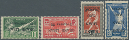 09345 Libanon: 1924, Olympic Games, Complete Set Showing INVERTED Overprints, Mint O.g. Previously Hinged, - Libanon