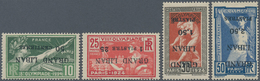 09346 Libanon: 1924, Olympic Games, Complete Set Of Four Values With Inverted Overprints, Mint O.g. Previo - Liban