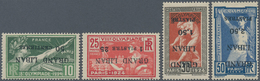09346 Libanon: 1924, Olympic Games, Complete Set Of Four Values With Inverted Overprints, Mint O.g. Previo - Libanon