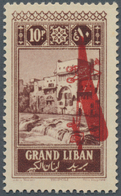 09355 Libanon: 1926, Airmails, 10pi. Violet Brown, Inverted Overprint, Unmounted Mint. Maury PA 20, Very S - Libano