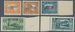 09387 Libanon: 1930-36, 11 Values Showing "SPECIMEN" Overprints In Blue And Red, 5 Pia. Faults, Mint Never - Liban