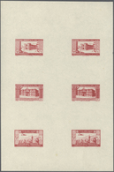 09432 Libanon: 1943, 2nd Anniversary Of Independence, Combined Proof Sheet In Red On Gummed Paper, Showing - Liban