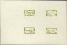 09444 Libanon: 1943, 2nd Anniversary Of Independence, Combined Proof Sheet In Yellow-green On Gummed Paper - Libanon