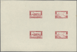 09446 Libanon: 1943, 2nd Anniversary Of Independence, Combined Proof Sheet In Carmine On Gummed Paper, Sho - Libanon