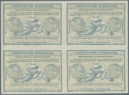 09581 Niederländisch-Indien: Design "Rome" 1906 International Reply Coupon As Block Of Four 14 C. Nederlan - Niederländisch-Indien