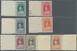 09586B Niederländisch-Indien: 1923, Wilhelmina 5 C To 5 G "25 Years Jubilee" Complete Set Of Seven Values M - Indie Olandesi