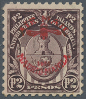 09627 Philippinen: 1926: 2p Brown With Red Overprint "AIR MAIL 1926 MADRID MANILA", Mint With Original Gum - Philippinen