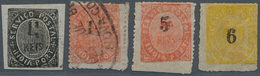 09634 Portugiesisch-Indien: 1881-83, Three Mint And One Used Stamp In Fine Condition, Scott Catalogue Valu - Portugiesisch-Indien