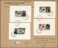 09658 Ras Al Khaima: 1972, Gold Medal Winners Olympic Games Sapporo, DE LUXE SHEETS With White Margin, Com - Ras Al-Khaima