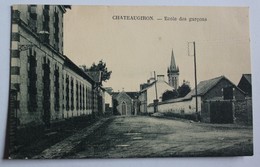 CPA 35 CHATEAUGIRON école Des Garçons 1938 - Châteaugiron