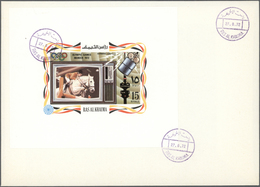 09664 Ras Al Khaima: 1972, TV Broadcasting Of Olympic Games, DE LUXE SHEETS With White Margin, Complete Se - Ras Al-Khaima