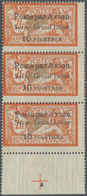 09846 Syrien: 1923, Airmails "Syrie-Grand Liban", Wide Spacing 3¾mm, 10pi. On 2fr. Orange/blue, Vertical S - Syrie