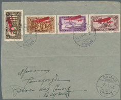 09852 Syrien: 1926, Flight Cover "ARNOUS - DAMASCUS - BEIRUT", Dated 2/July 1926, Franked With Air Mail Se - Syrie