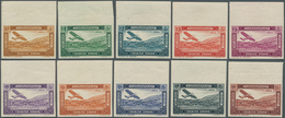 09874 Syrien: 1934, 10th Anniversary Of Republic, Airmails 0.50pi. To 100pi., Complete Set Of Ten Values A - Syrie