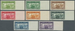 09881 Syrien: 1937, World Exhibition Paris, IMPERFORATE, Complete Set Of Eight Right Marginal Values, Unmo - Syrie