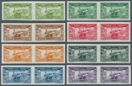 09883 Syrien: 1937, World Exhibition Paris, IMPERFORATE Horiz. Pairs, Complete Set Of Eight Values, Mint O - Syrie