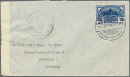 09962 Thailand: 1939, Letter From "BANGKOK 23.8.39" Franked With 15 ST. Mahaprasat With Censor Strip And M - Thailand
