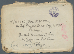 10022 Thailand - Besonderheiten: 1942, PRISONER OF WAR MAIL BURMA THAI RAILWAY, Stampless Envelope (heavy - Tailandia