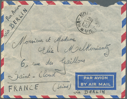 10059 Vietnam-Nord (1945-1975): 1958. Airmail Letter With Named Franking (on The Reverse) Via "Berlin" Fro - Viêt-Nam