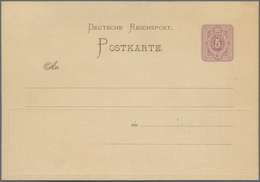 10127A Thematik: Anzeigenganzsachen / Advertising Postal Stationery: 1885 (approx), German Empire. Adverts - Non Classés