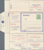 10133 Thematik: Anzeigenganzsachen / Advertising Postal Stationery: 1905, German Empire. Advertising Lette - Non Classés
