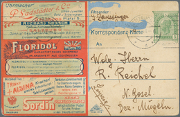 10137 Thematik: Anzeigenganzsachen / Advertising Postal Stationery: 1908, Austria. Colored Advertising Pos - Non Classés