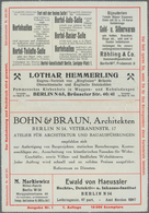 10139 Thematik: Anzeigenganzsachen / Advertising Postal Stationery: 1913, German Empire. Adverts Letter Ca - Ohne Zuordnung