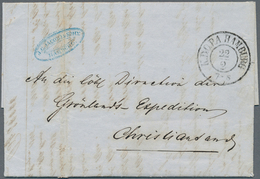 10143 Thematik: Arktis / Arctic: 1853: Entire Letter From Hamburg With "K.D.O.P.A HAMBURG 22.2" (cds Of Th - Altri & Non Classificati
