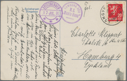 10156 Thematik: Arktis / Arctic: 1931, Picture Card "Kingsbay" Franked With 20 Öre And Cancelled LONGYEARB - Autres & Non Classés