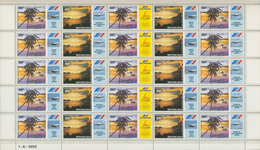 10175 Thematik: Bäume-Palmen / Trees-palms: 1990, FRENCH POLYNESIA: Two Different Self-adhesive PROOF Stam - Alberi