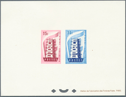 10210 Thematik: Europa / Europe: 1956, France. Collective Epreuve D'atelier For The Complete EUROPA Set (2 - Idee Europee