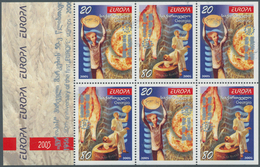 10216 Thematik: Europa / Europe: 2006, GEORGIA: 50 Years Of Europa Stamps Four Complete Booklet Panes Of S - Europäischer Gedanke