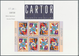 10217 Thematik: Europa / Europe: 2006, AZERBAIJAN: Europa Issue (Integration) Booklet Pane With Eight Stam - Idee Europee