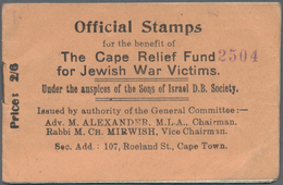 10313 Thematik: Judaika / Judaism: 1945 (approx), South Africa. Stamp Booklet "Official Stamps For The Ben - Non Classificati